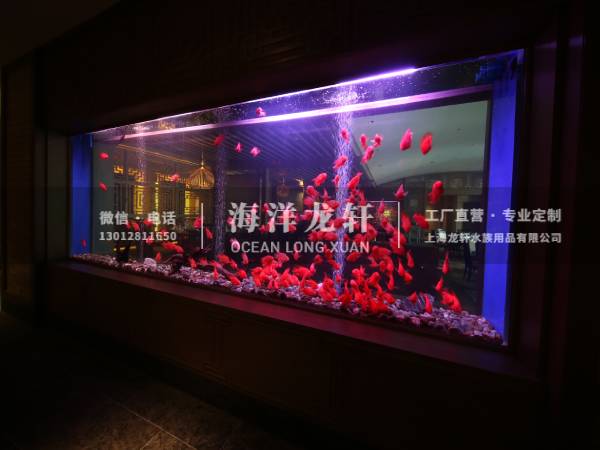 酒店大堂亚克力鱼缸定制案例
