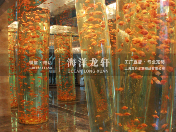 酒店亚克力圆柱缸定制案例