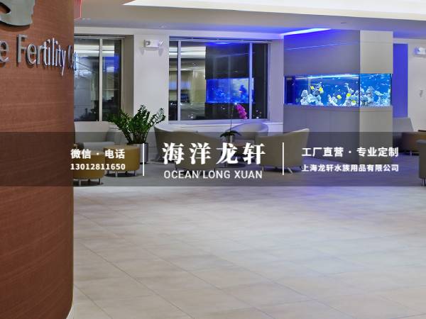办公室隔断鱼缸定制案例