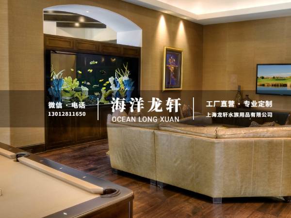 家装客餐厅隔断鱼缸定制